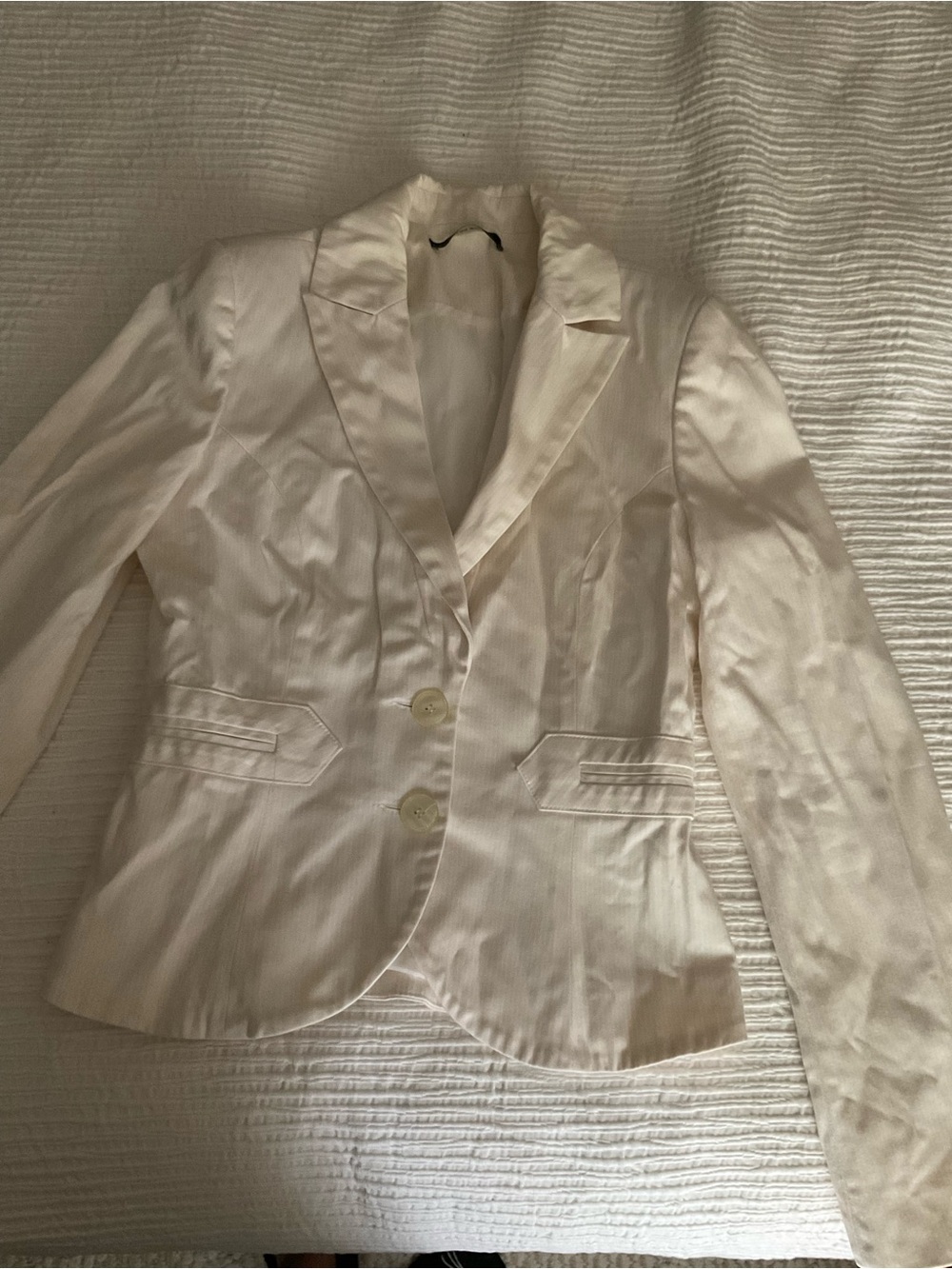 Vero Moda Cream Tailored Blazer